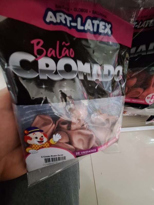 BAL�O 9 C/25 CROMADO ROSE GOLD